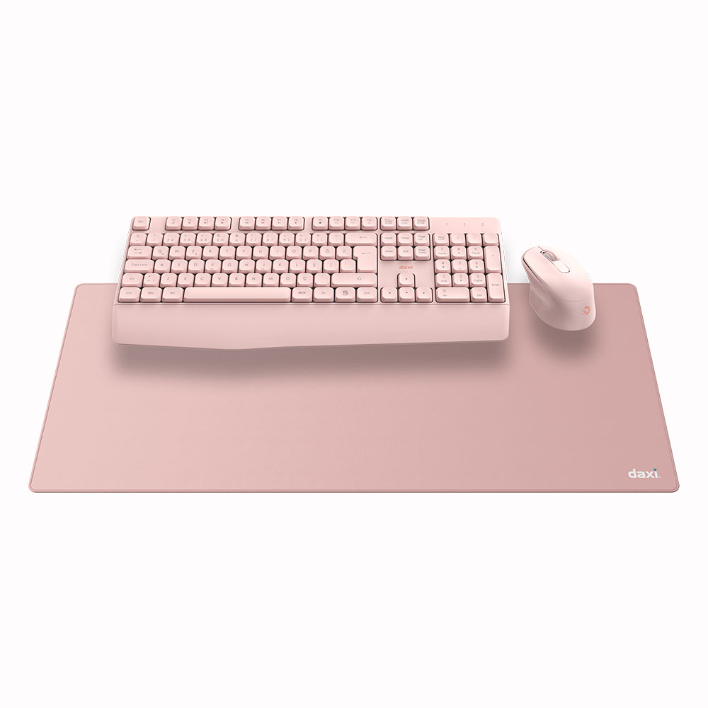 DAXİ MK-260 Klavye Kablosuz Set 2.4GHz Pembe Q TR Comfort Touch Combo                  + PAD HEDİYELİ #2