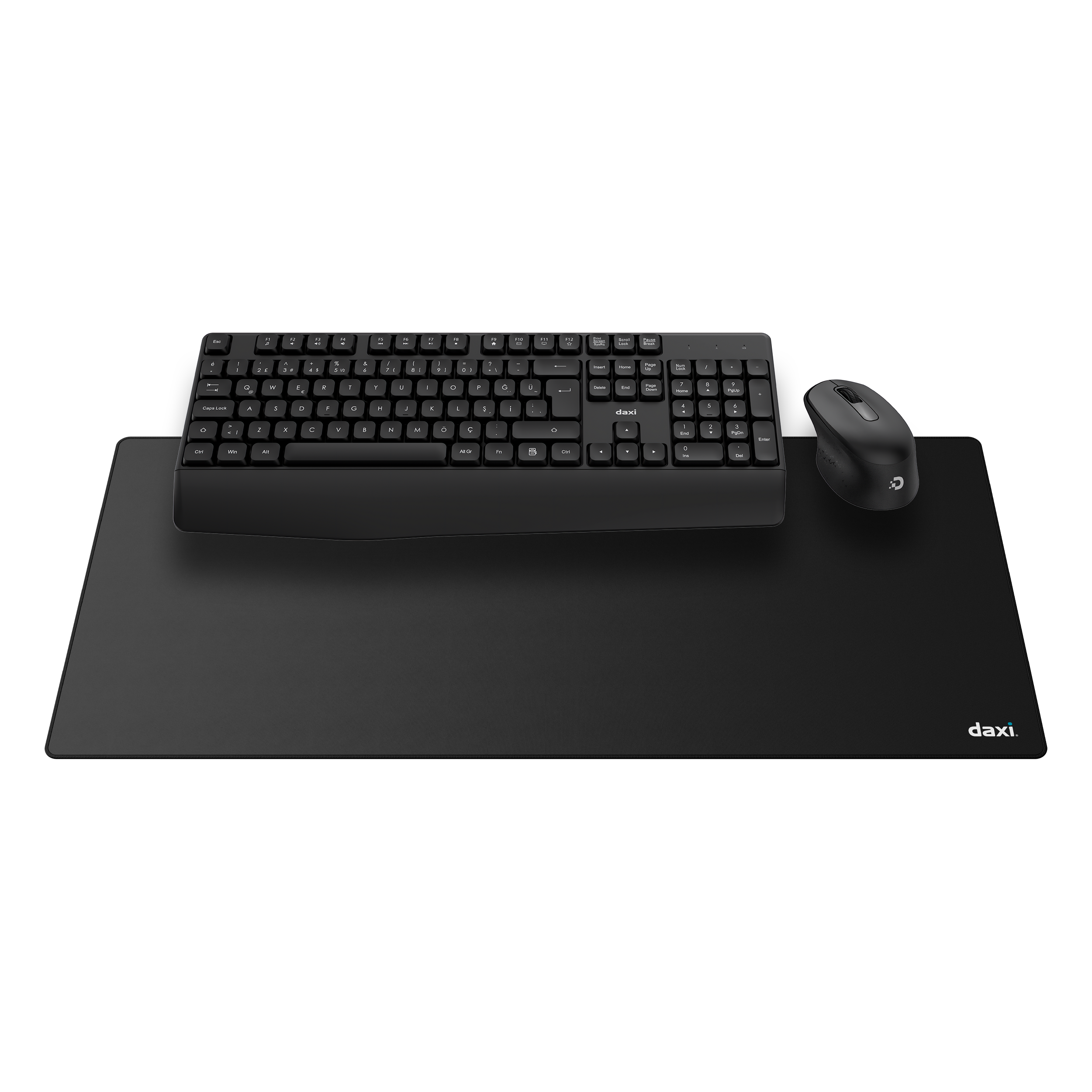 DAXİ MK-260 Klavye Kablosuz Set 2.4GHz Siyah Q TR Comfort Touch Combo                  + PAD HEDİYELİ #3