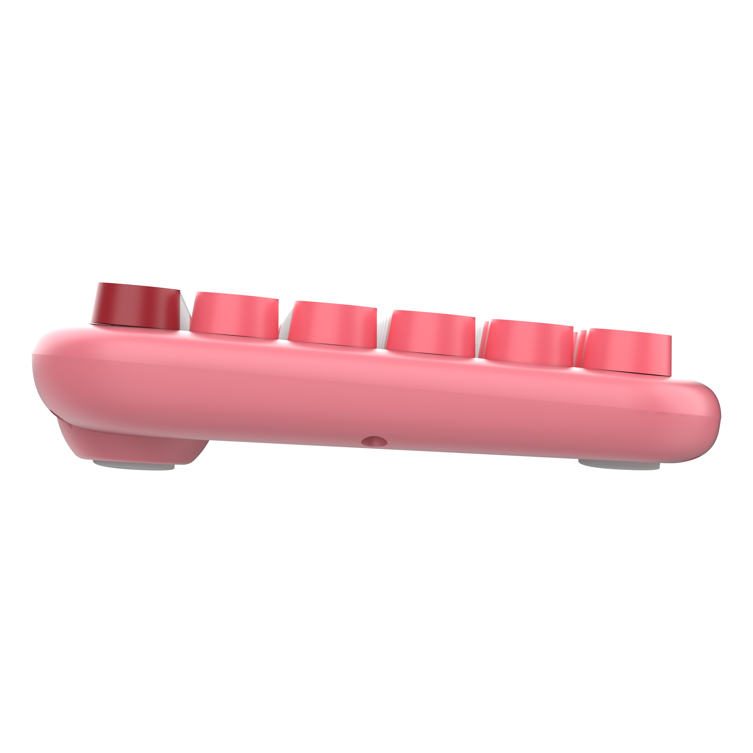 DAXİ MK-340 Klavye Kablosuz Set Bluetooth/ WiFi Pembe - Beyaz Q TR Retro Tuş 3 Cihaza Bağlantı Mini #3