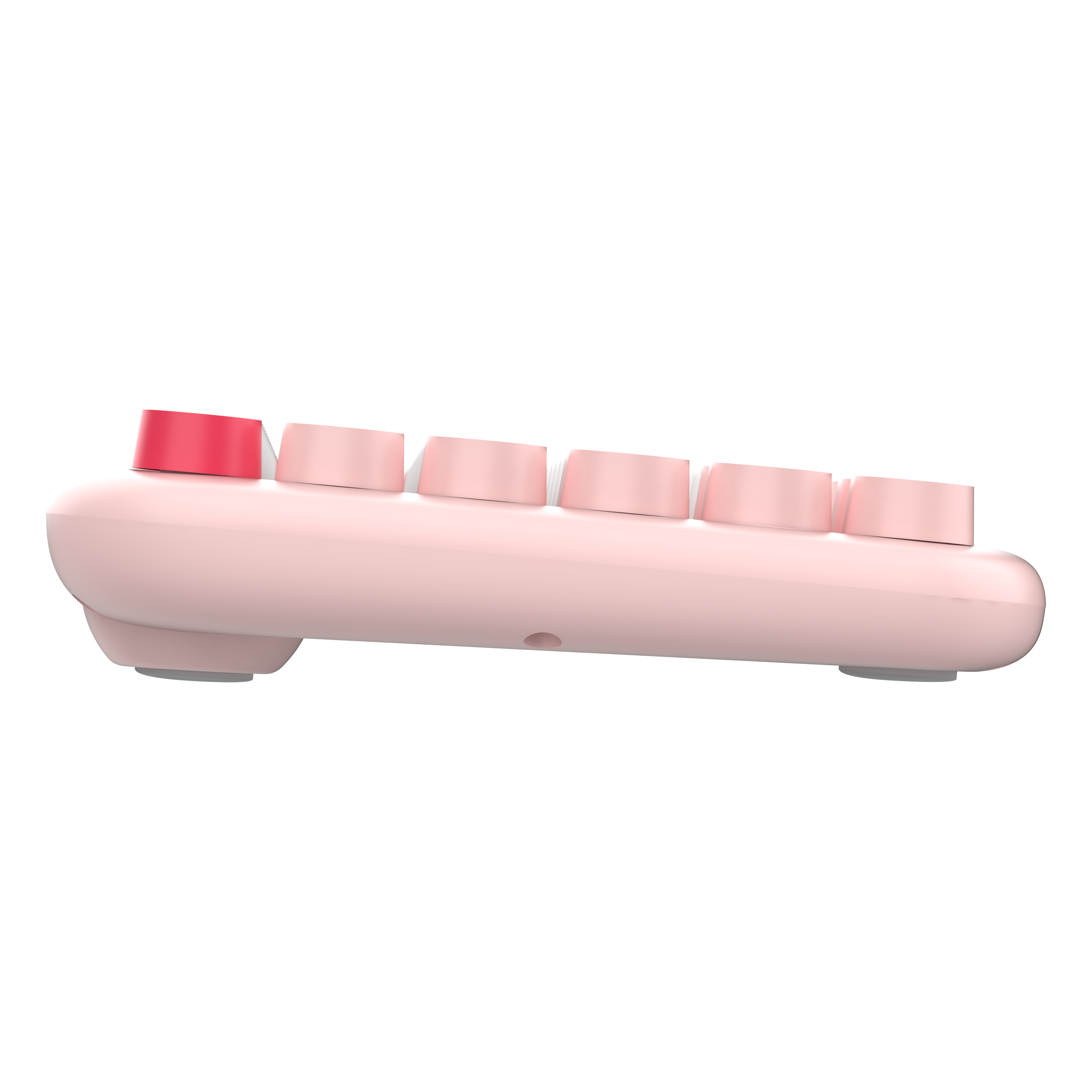 DAXİ MK-340 Klavye Kablosuz Set Bluetooth/ WiFi Açık Pembe Q TR Retro Tuş 3 Cihaza Bağlantı Mini #3