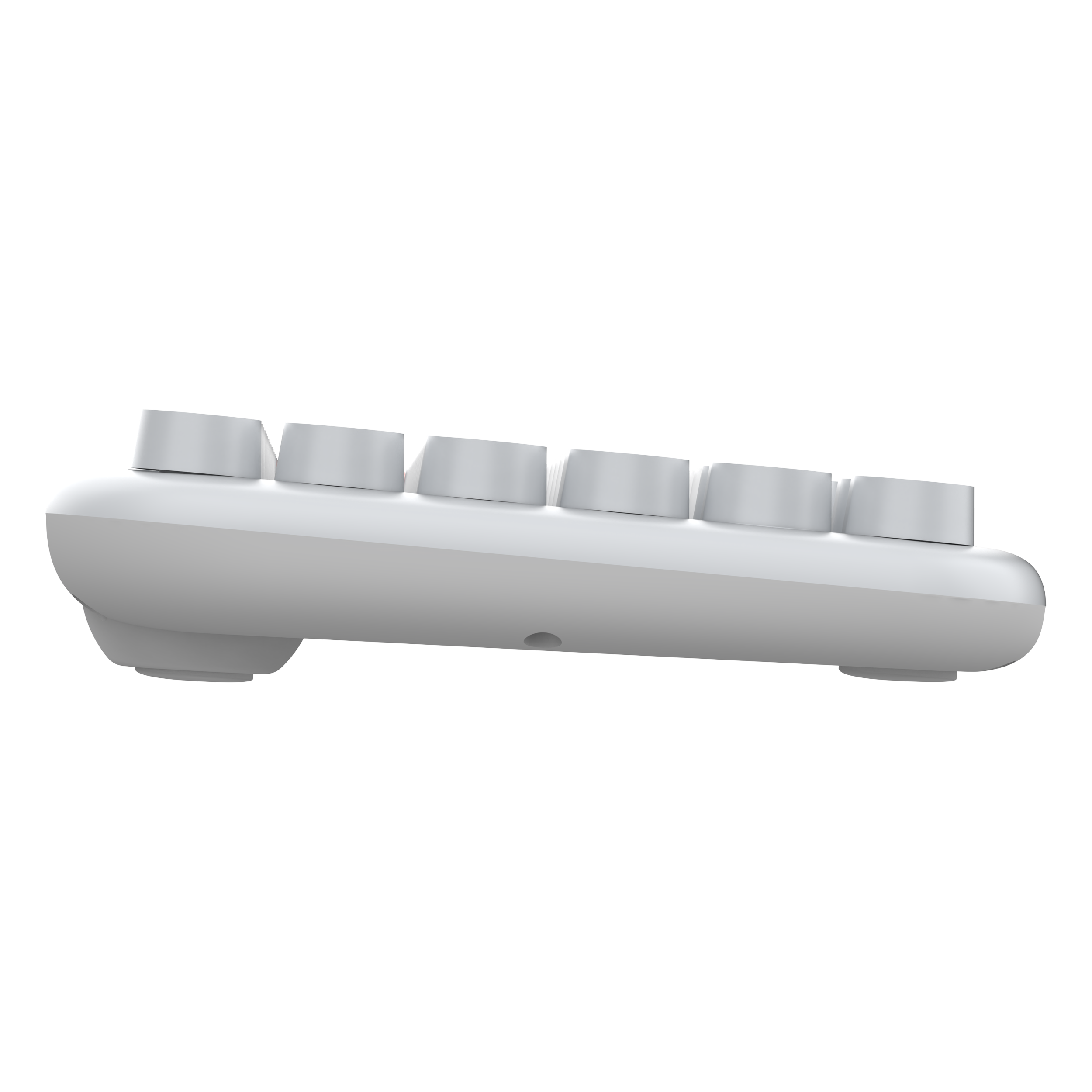 DAXİ MK-340 Klavye Kablosuz Set Bluetooth/ WiFi Beyaz - Gri Q TR Retro Tuş 3 Cihaza Bağlantı Mini #3