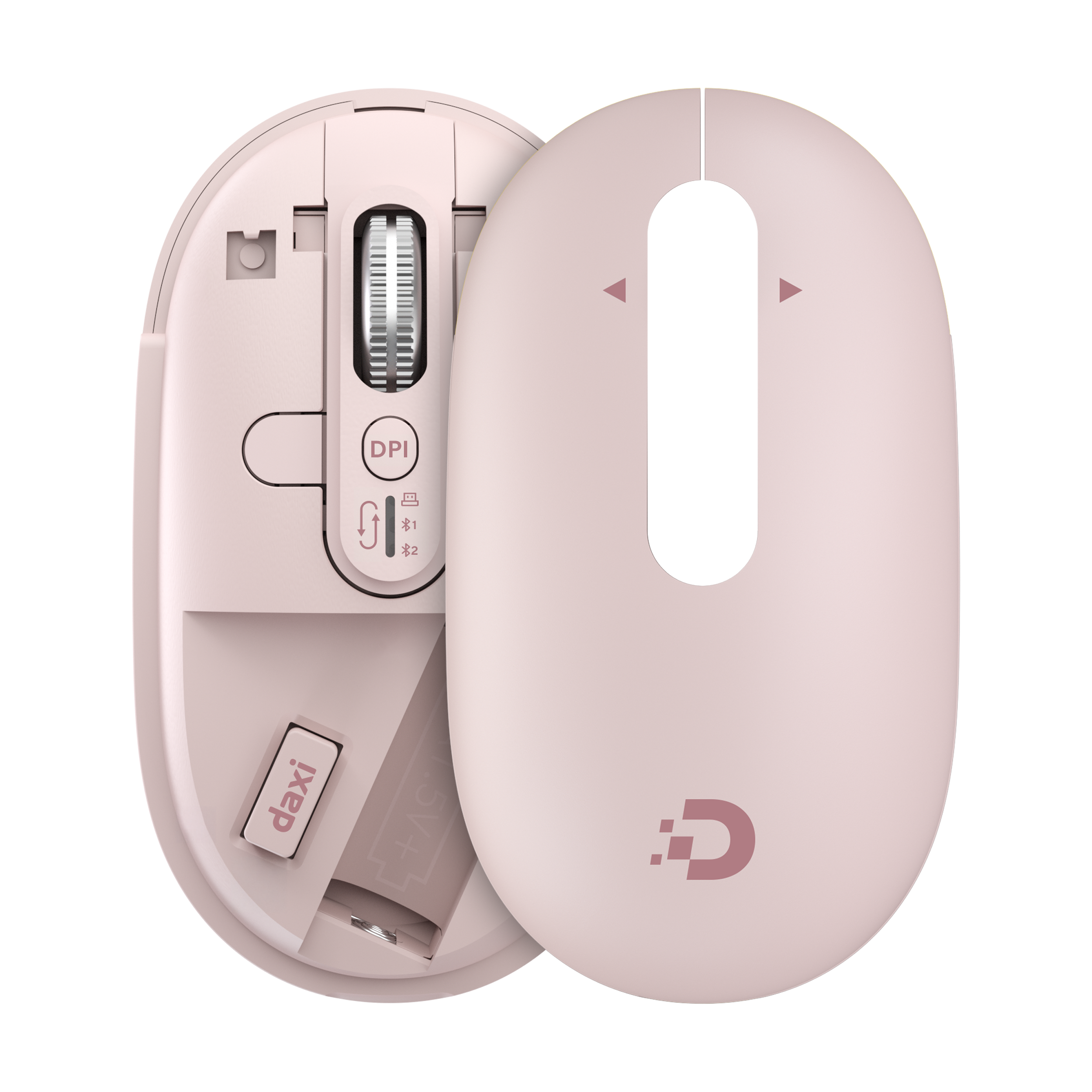 DAXİ MX-600 2.4Ghz 3200 DPI Pembe Mouse Kablosuz Wireless+Bluetooth Ultra Hızlı Tekerlek Sessiz #4