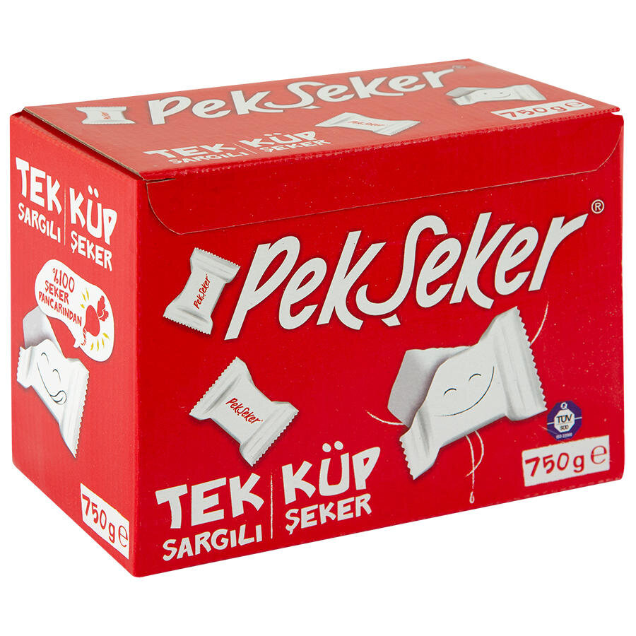 Pekşeker Tek Sargılı Pörlize Küp Şeker 750 Gr