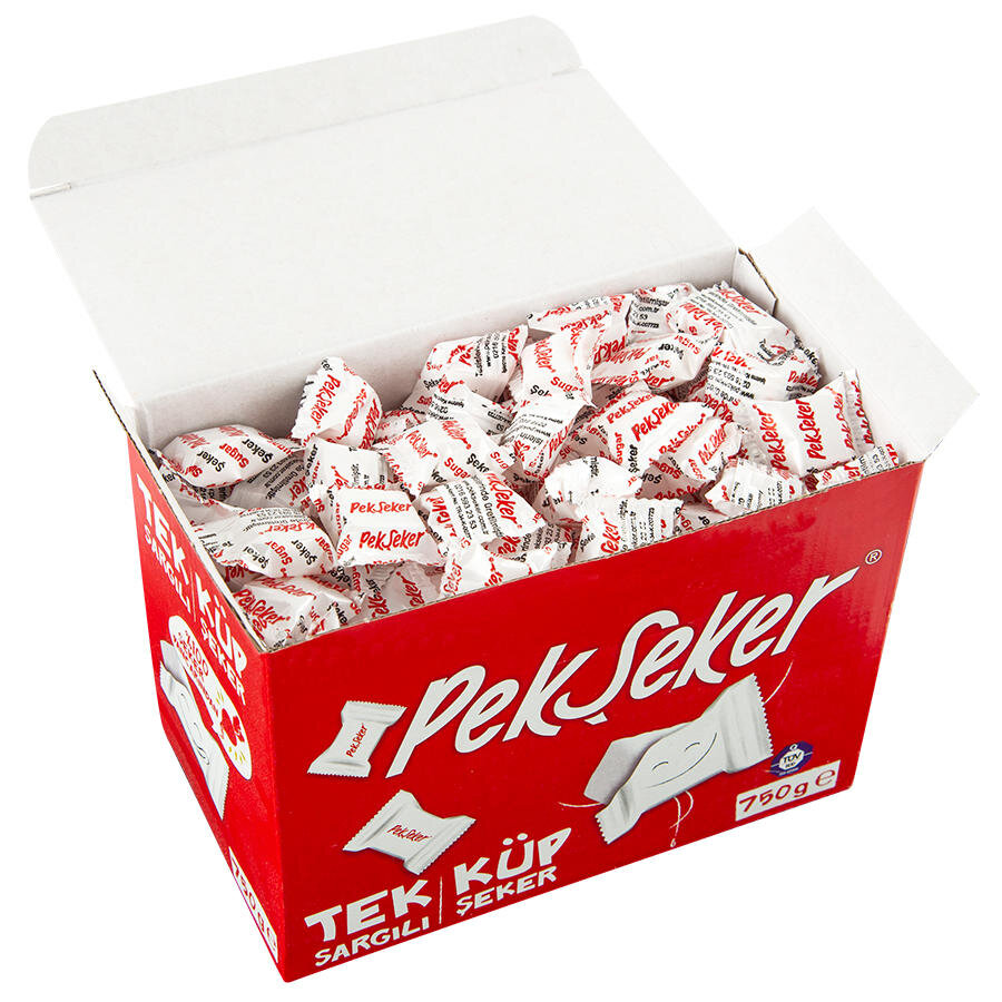 Pekşeker Tek Sargılı Pörlize Küp Şeker 750 Gr #2