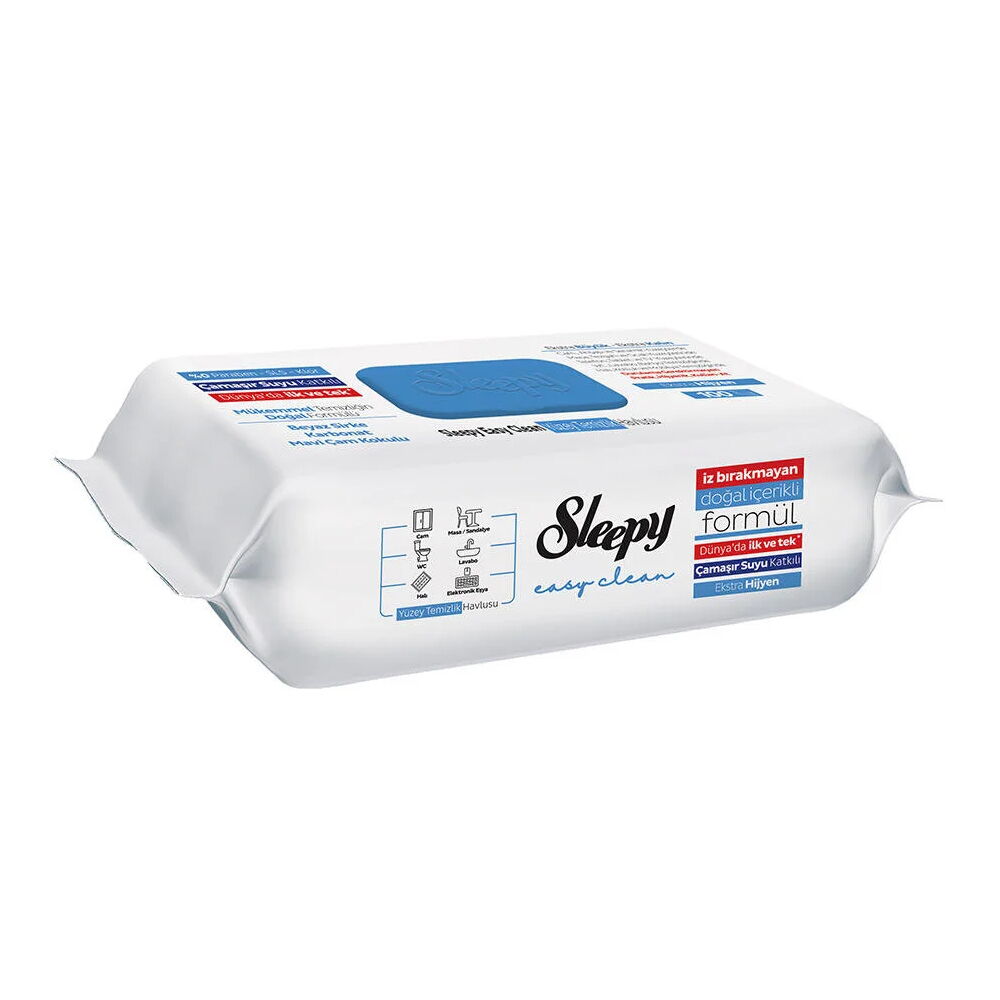 Sleepy Easy Clean Çamaşır Suyu Katkılı Yüzey Temizlik Havlusu 100 Lü
