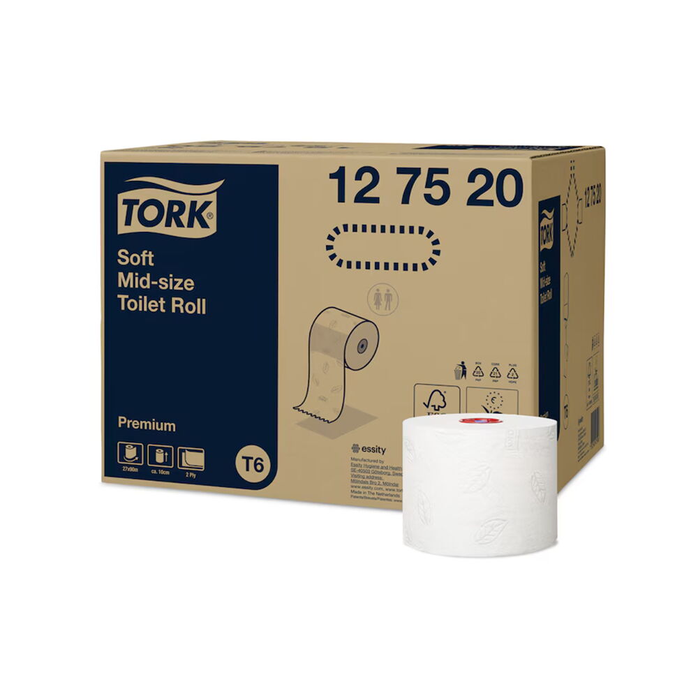 Tork 127520 Çift Rulo Tuvalet Kağıdı Premium 90 Mt 27 Li