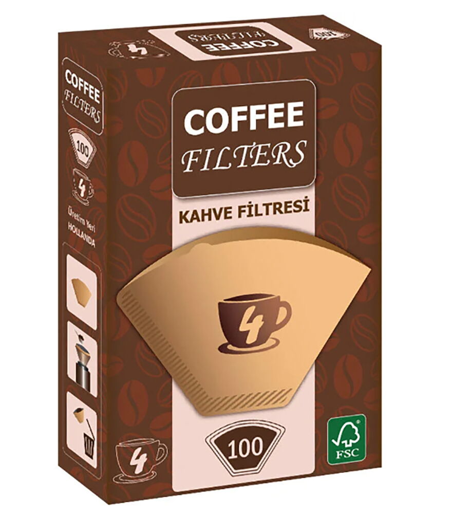Coffee Fılters Kahve Filtre Kağıdı No:4 100 Lü