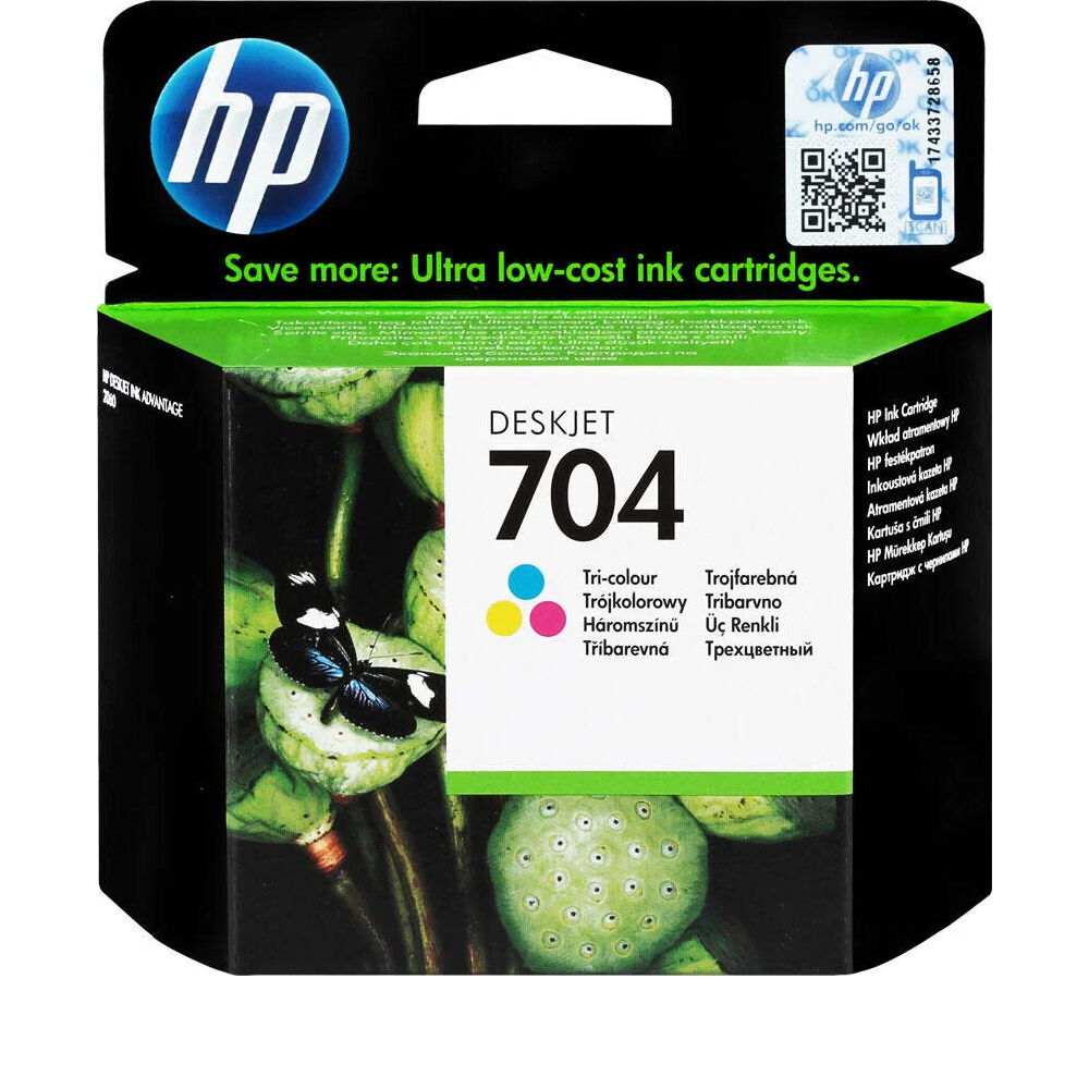Hp Cn693Ae No:704 C Mürekkep Kartuş 200 Sayfa Renkli 1N