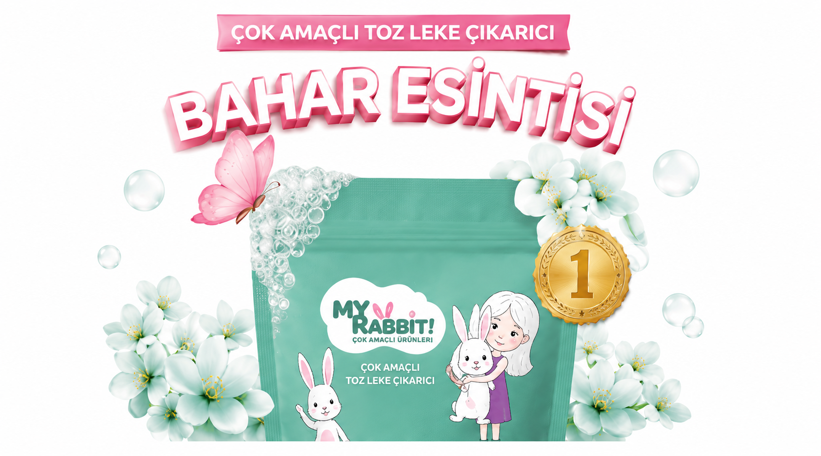 My Rabbit Çok Amaçlı Oksijenli Toz Leke Çıkarıcı 800 gr