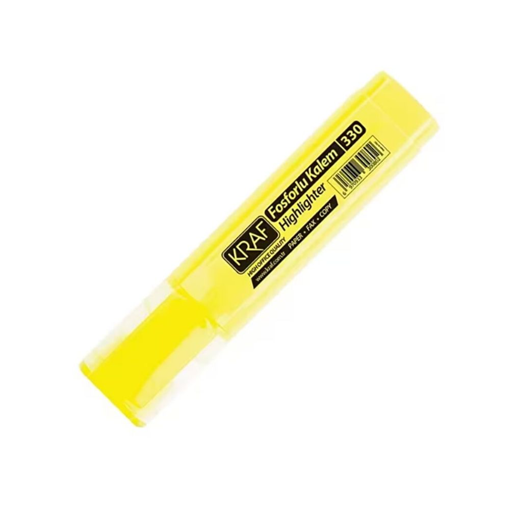 Kraf Fosforlu Kalem 330 Sarı