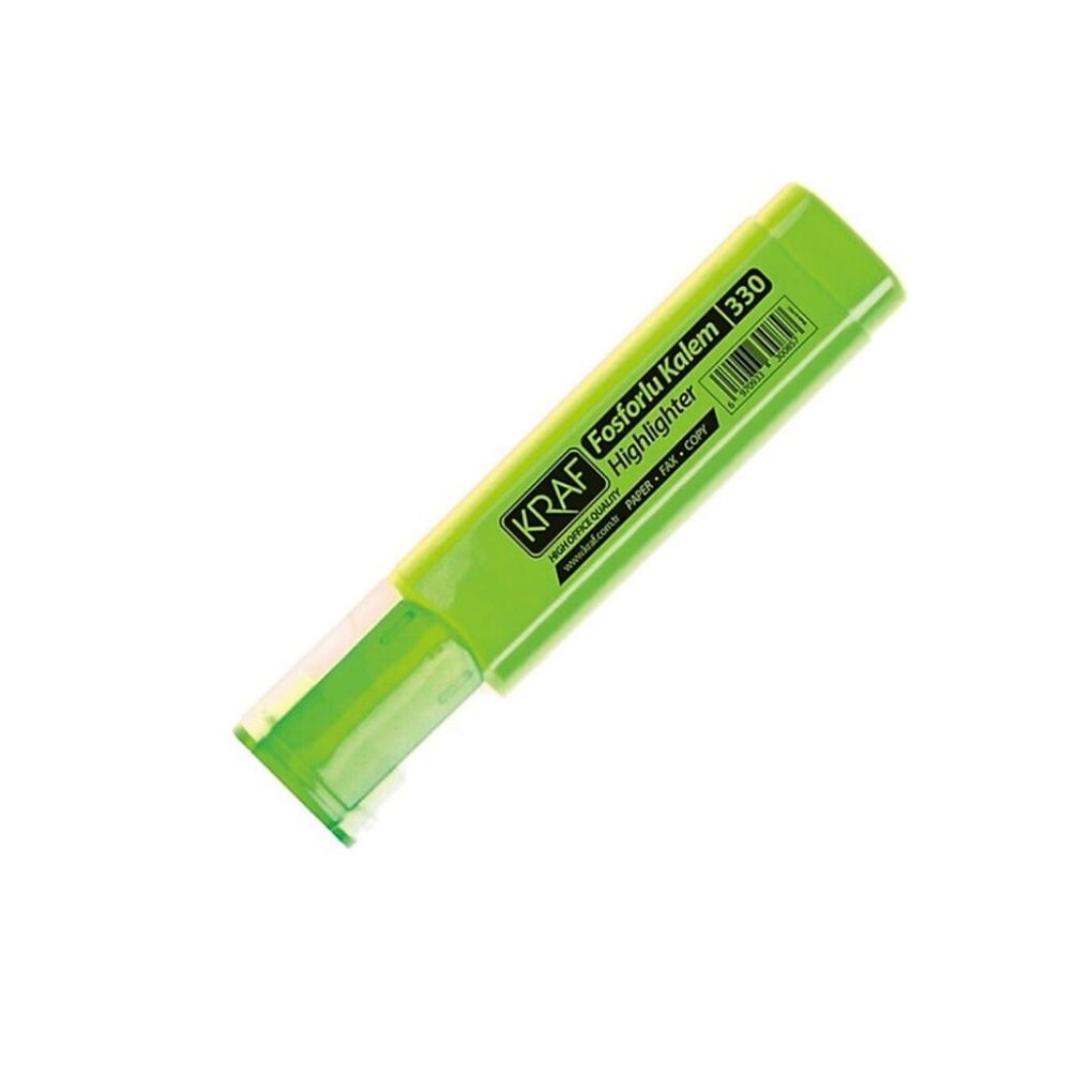 Kraf Fosforlu Kalem 330 Yeşil