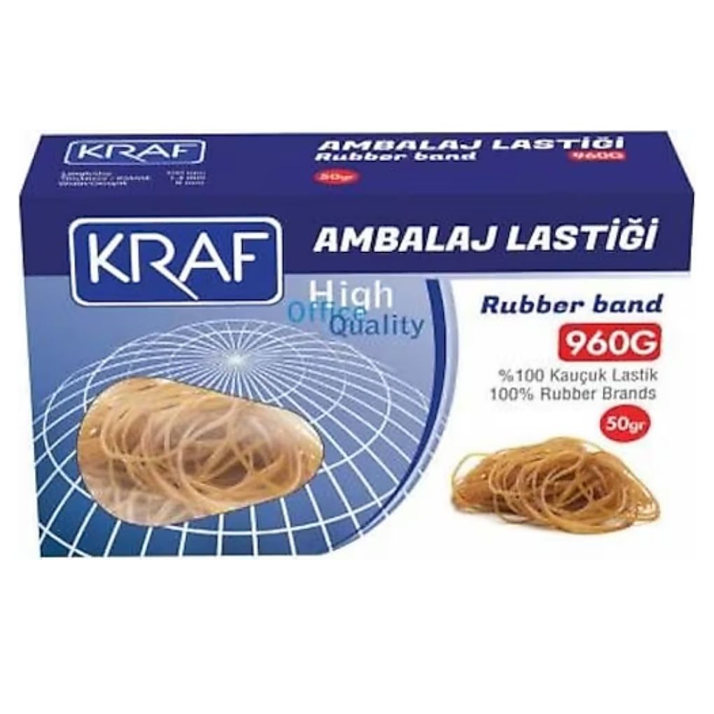 Kraf Ambalaj Lastiği %100 Kauçuk 50G 960G