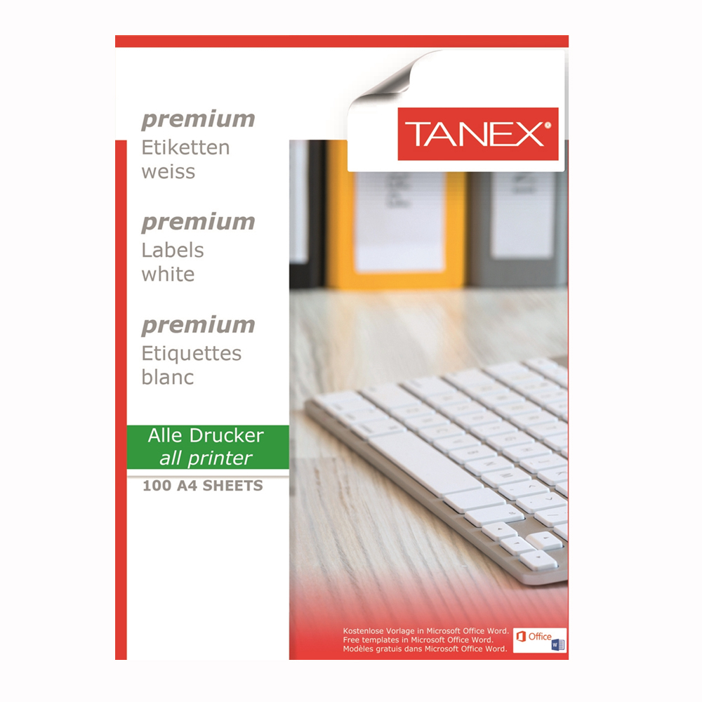 Tanex Laser Etiket Tw-2510 105 X 56 Mm ( 10 ) 100 Lü