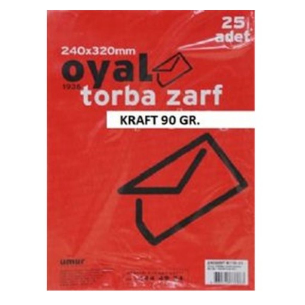 Oyal Torba Zarf 24X32 90 Gr Kraft 25 Li