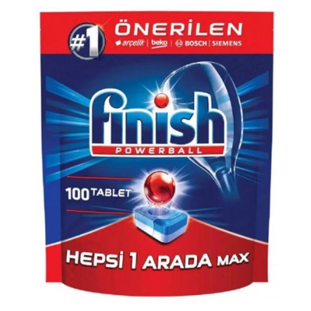 Finish Bulaşık Makinesi Deterjanı Tablet Powerball Hepsi Bir Arada 100\'Lü