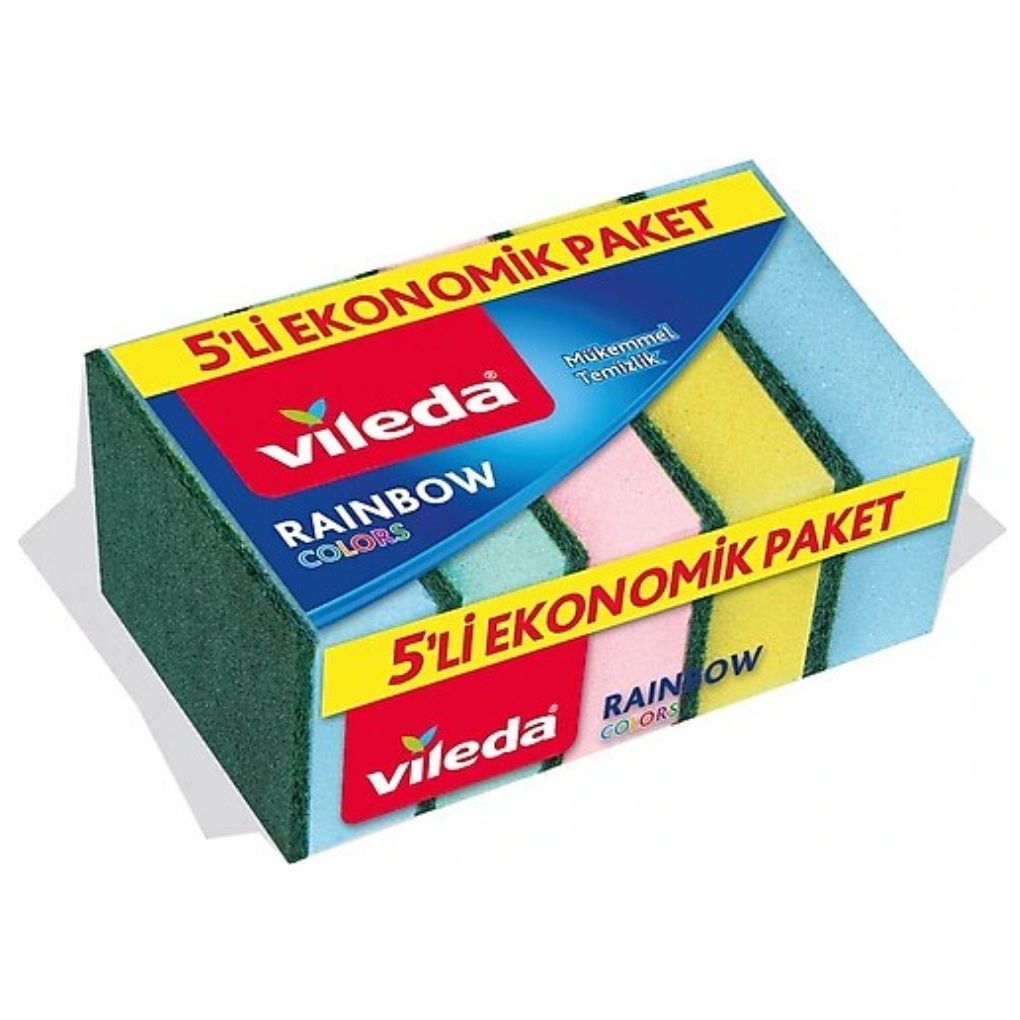 Vileda Raınbow Bulaşık Süngeri 5 Li
