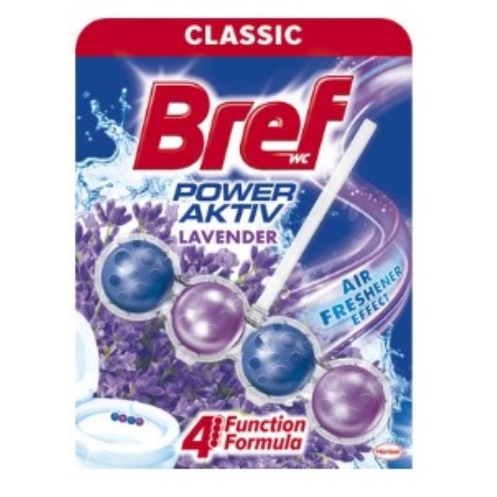 Bref Klozet Kokusu Power Aktıv Tekli 4 Top Lavanta 50 Gr