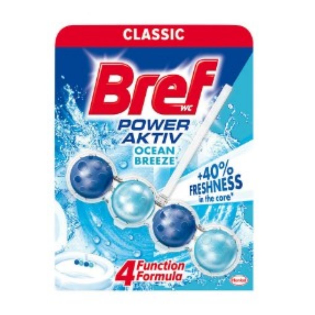 Bref Klozet Kokusu Power Aktıv Tekli 4 Top Okyanus 50 Gr