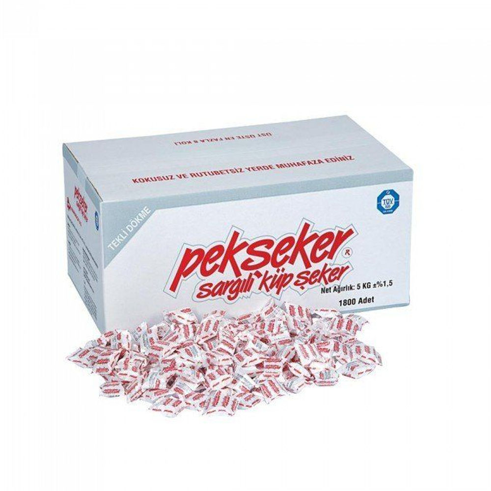 Pekşeker Tek Sargılı Küp Şeker 5 Kg