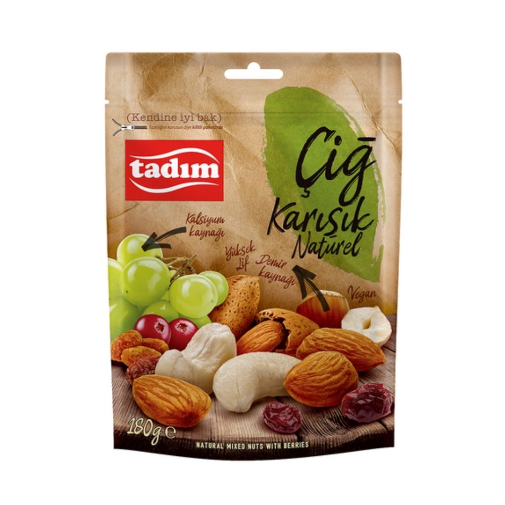 Tadım Karışık Kuruyemiş Naturel 180 Gram