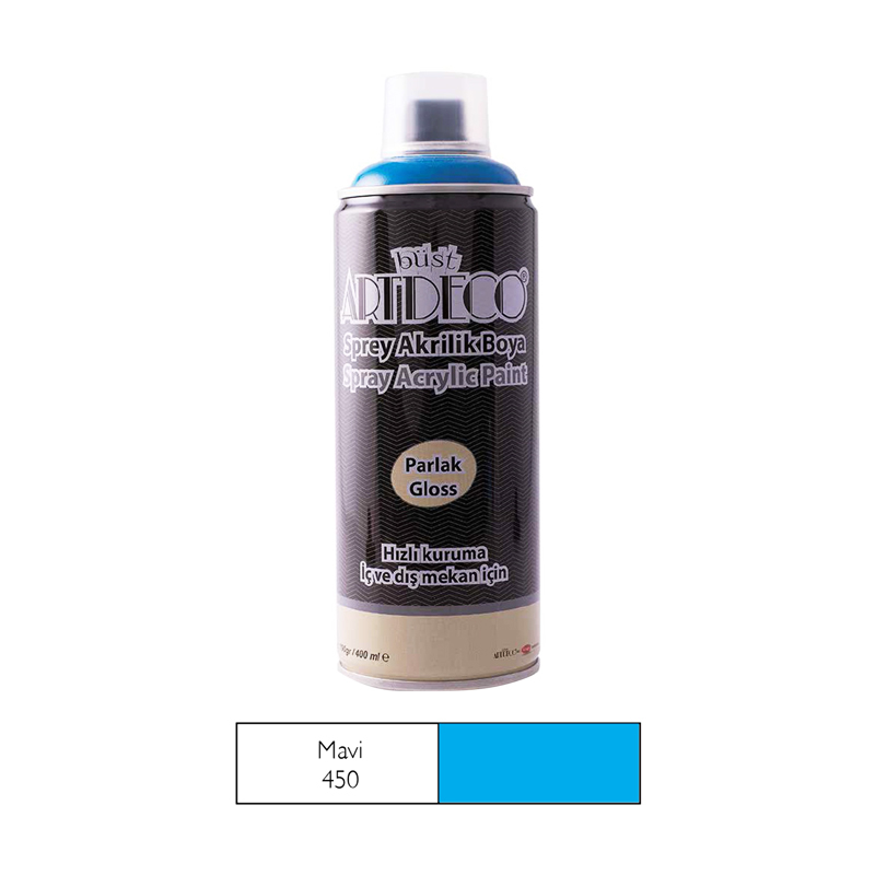 Artdeco Akrilik Sprey Boya Mavi 400 Ml