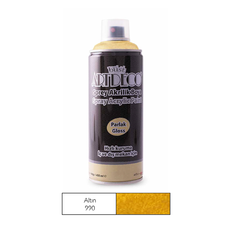 Artdeco Akrilik Sprey Boya Altın 400 Ml