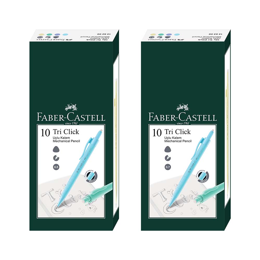 Faber-Castell 1362 Tri Click Soft Touch Spring Versatil Kalem 07
