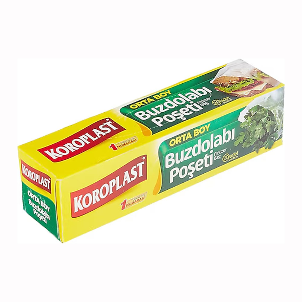 Koroplast Buzdolabı Poşeti Orta Boy 24X38 Cm 20 Li