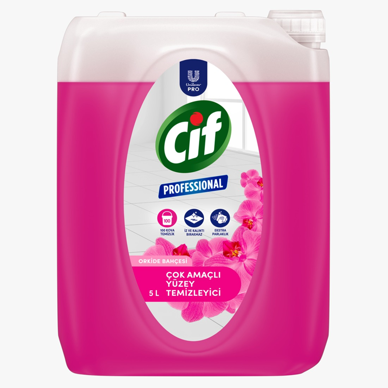 Cif Professional Çok Amaçlı Yüzey Temizleyicisi Orkide Bahçesi 5L