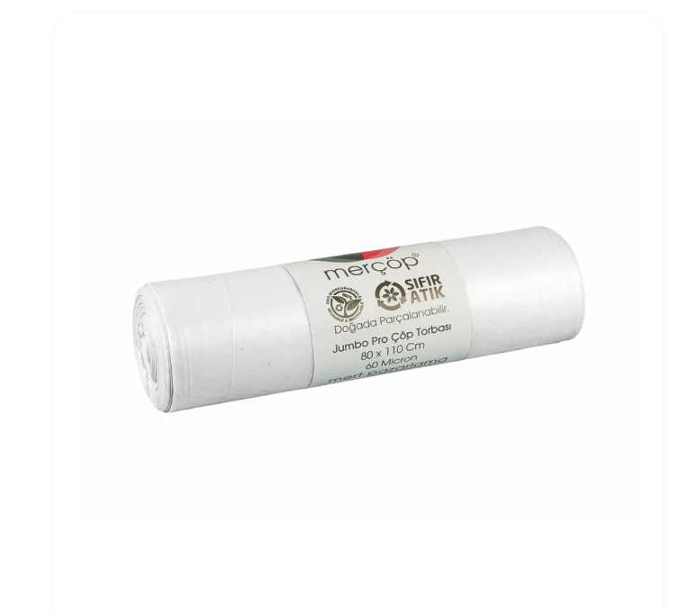 Merçöp Jumbo Pro Çöp Torbası Beyaz Adet