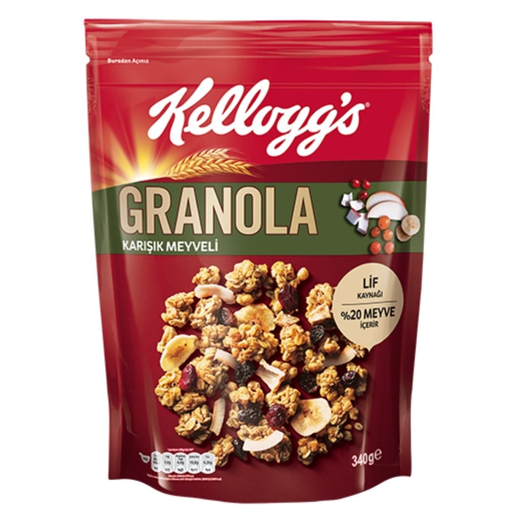 Kelloggs Granola 340G Karışık Meyveli