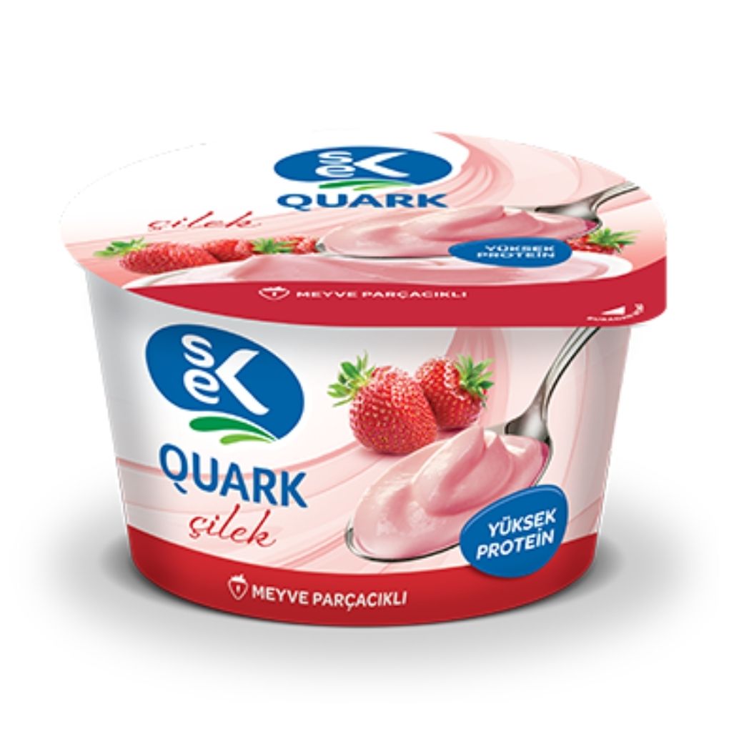Sek Quark Çilek 140 G 6\' Lı