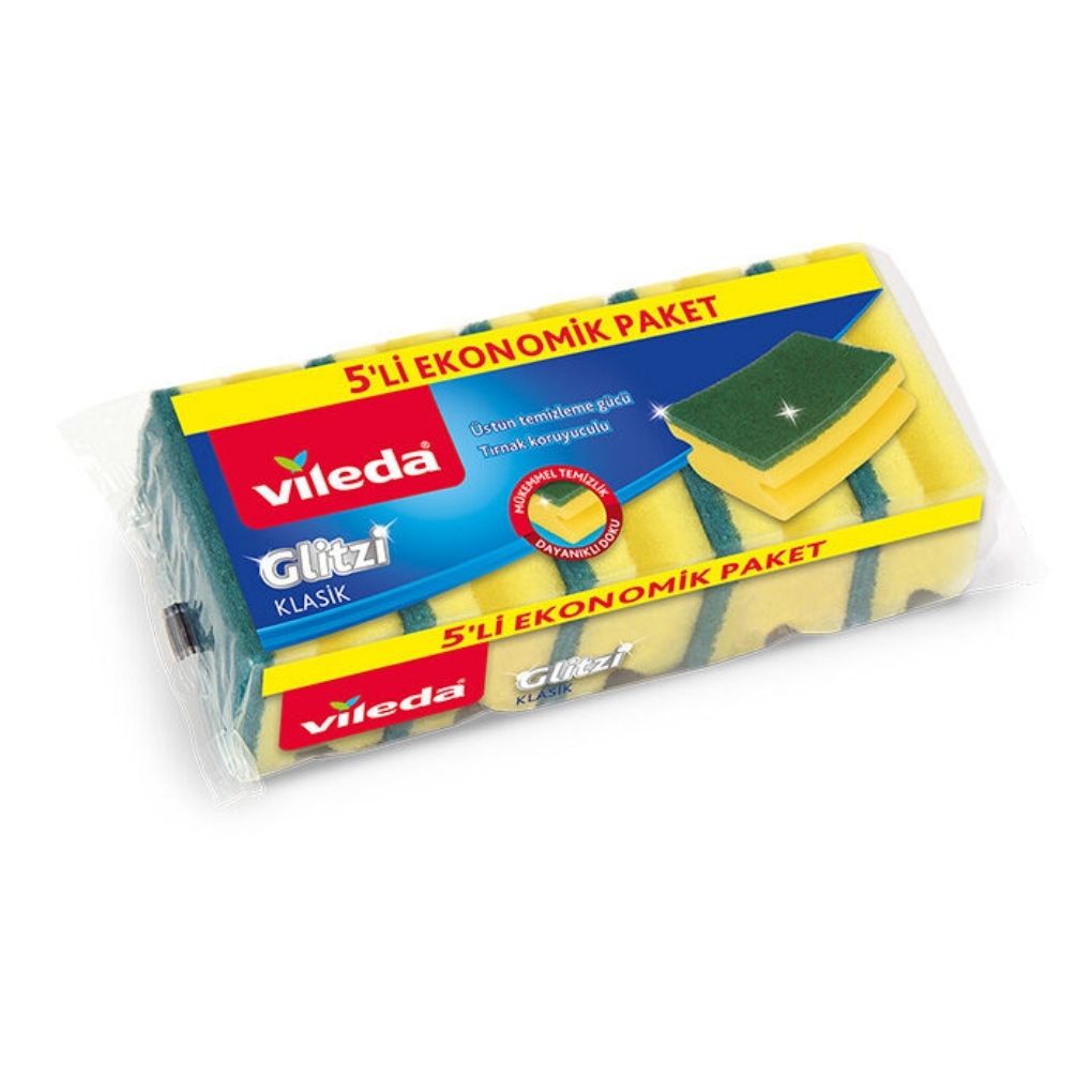 Vileda Bulaşık Süngeri Oluklu 5 Li