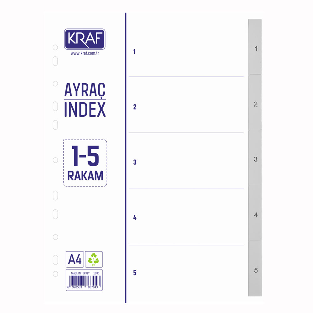 Kraf Seperatör 1005 1-5 Rakam