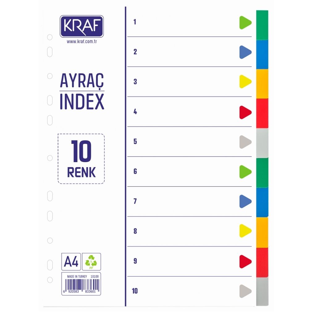 Kraf Seperatör 1010R 10 Renk