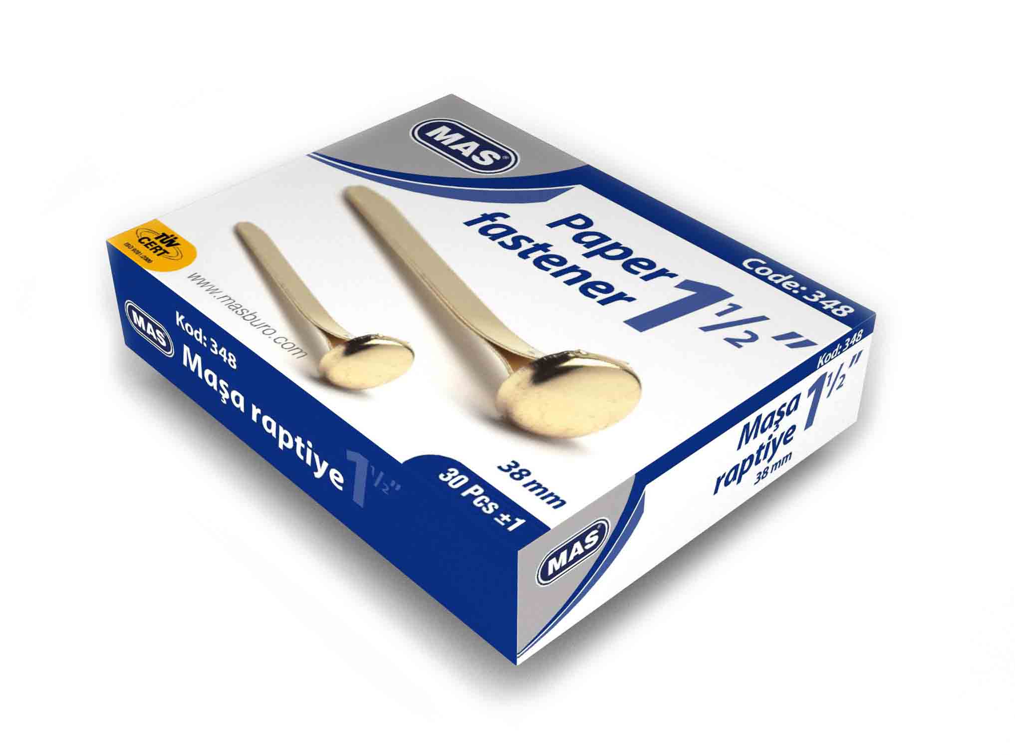 Mas 0348 Maşa Raptiye No:9 38Mm