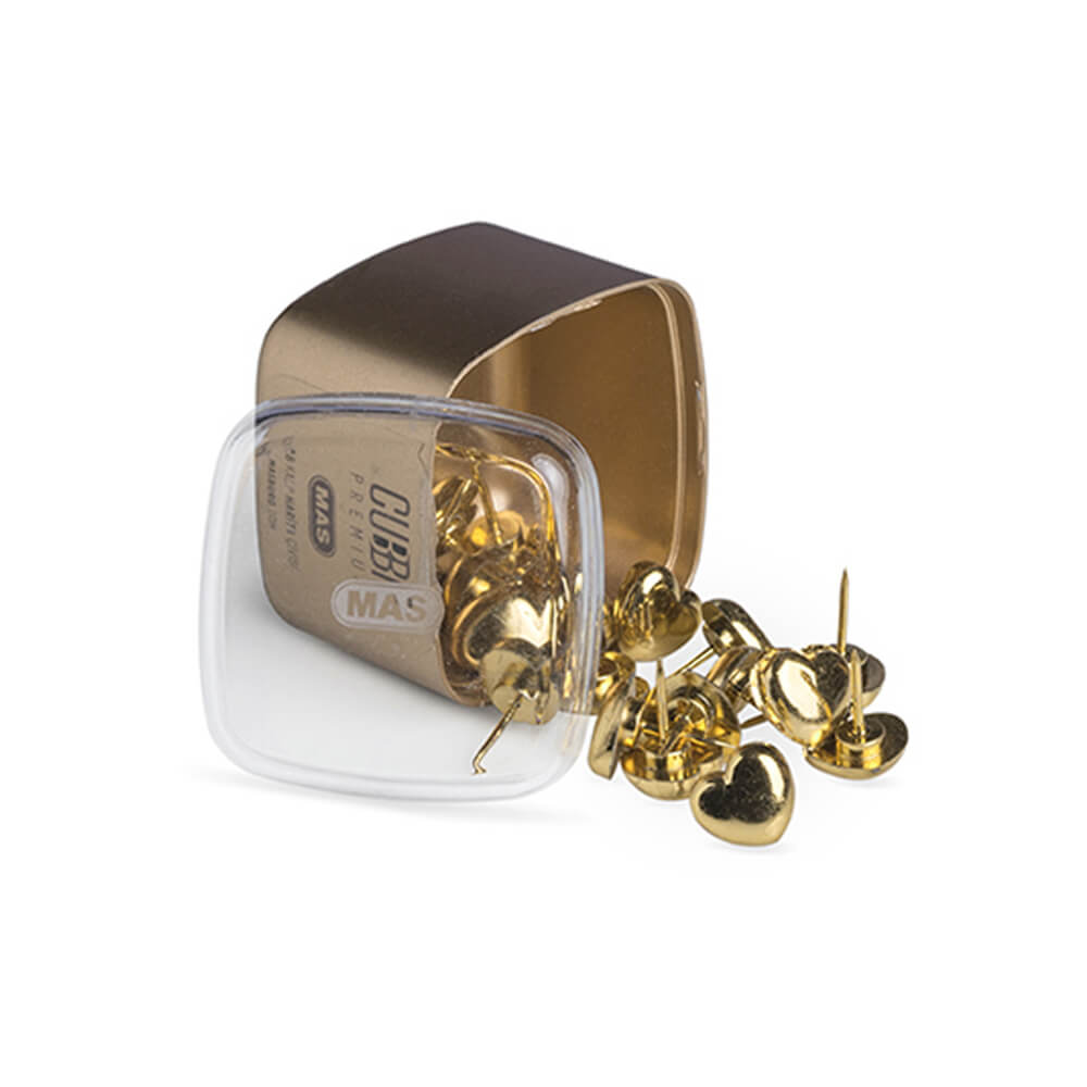 Mas 1317 Cubbie Premium Kalp Harita Çivisi Gold