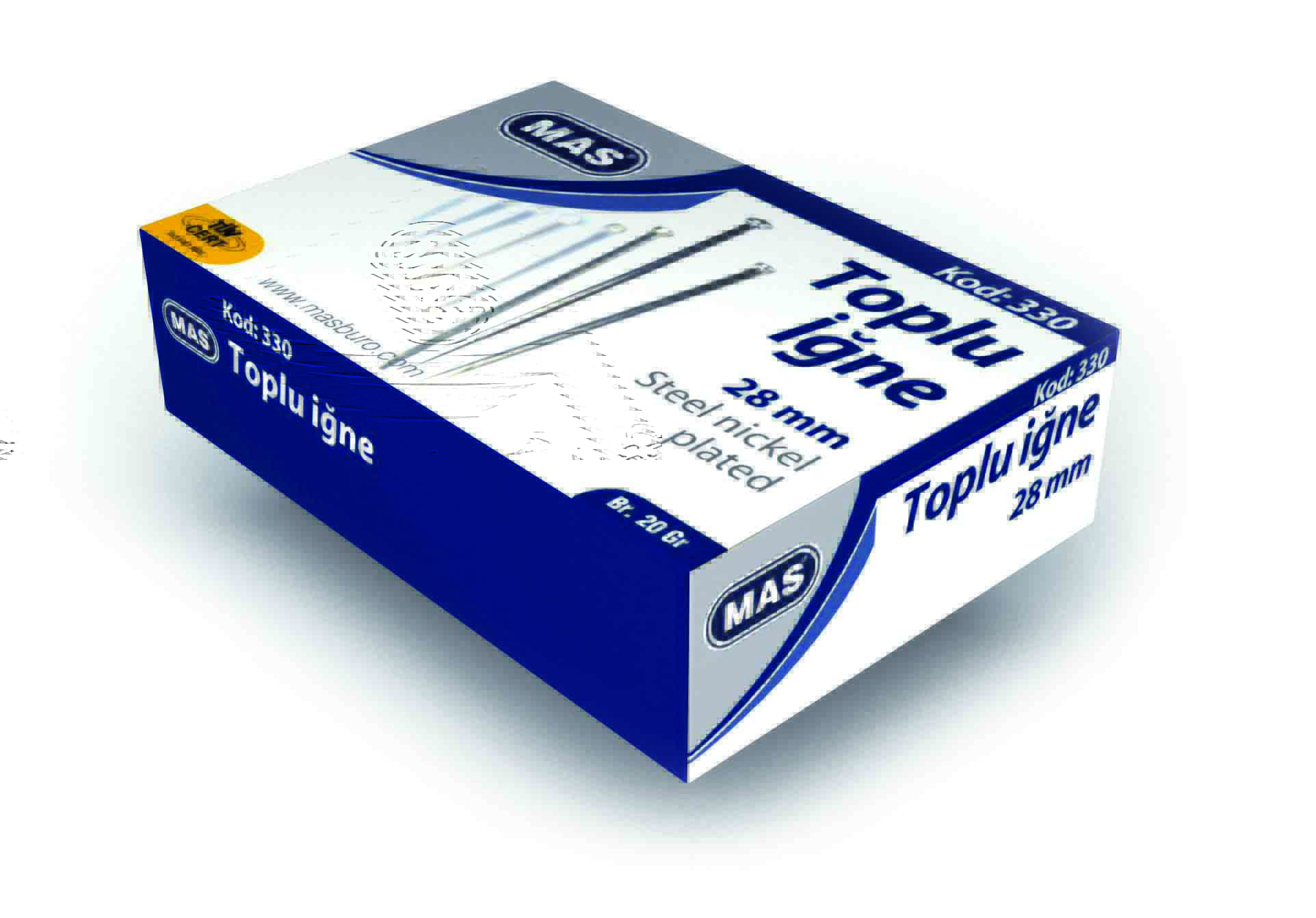 Mas 330 Toplu İğne 28Mm 20Gr
