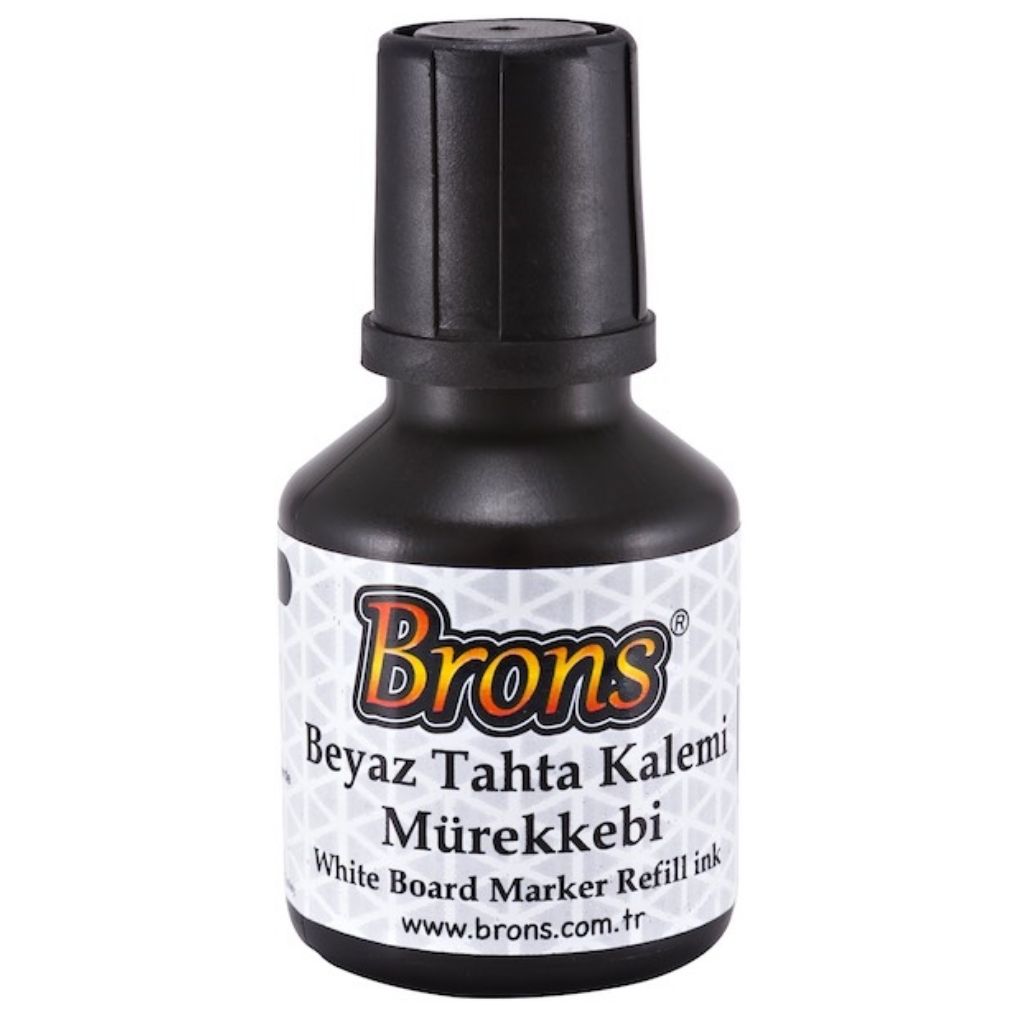 Brons Beyaz Tahta Kalemi Mürekkebi 30 Cc Siyah Br-350