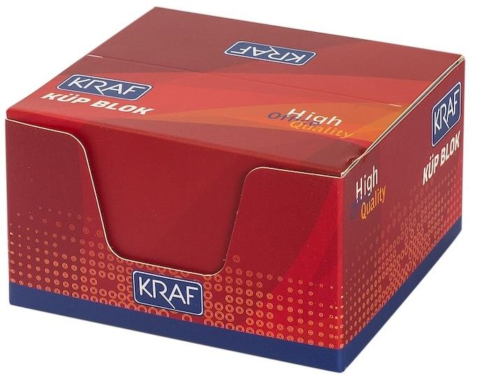 Kraf Küp Blok Beyaz 8x8cm 115G