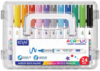 Kraf Akrilik Marker 666 24\'Lü