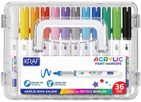 Kraf Akrilik Marker 666 36\'Lı