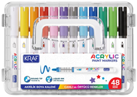 Kraf Akrilik Marker 666 48\'Li