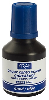 Kraf Beyaz Tahta Kalem Mürekkebi   30Ml 445G Mavi
