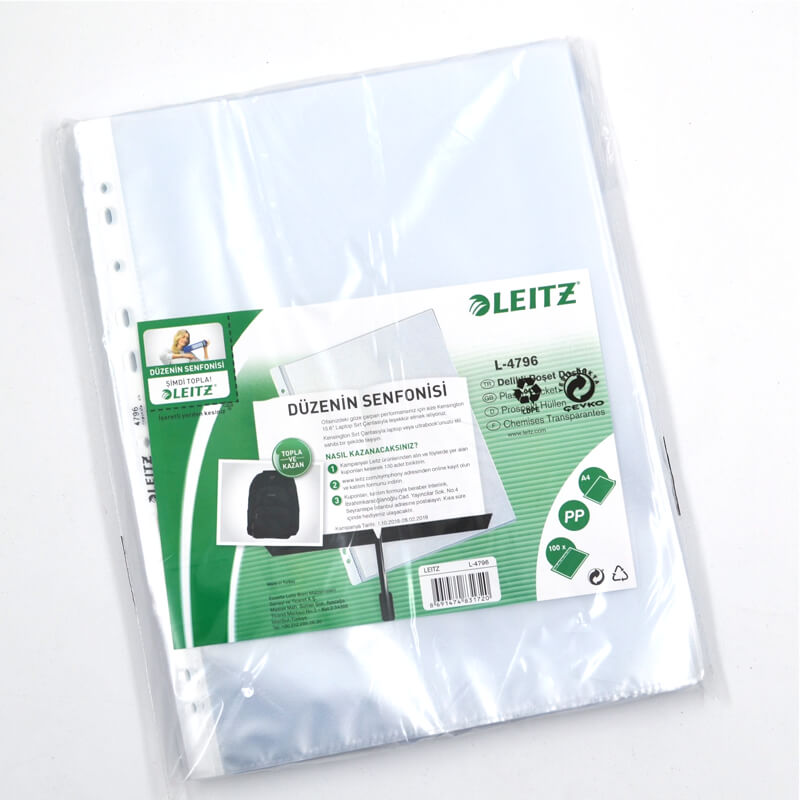 Leıtz 4796 Delikli Poşet Dosya 100Lü