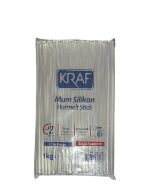 Kraf Silikon Şeffaf 30Cm İnce 1 Kg 4007