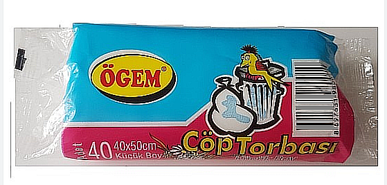 Ögem Mini Çöp Torbası 40X50 cm Şeffaf