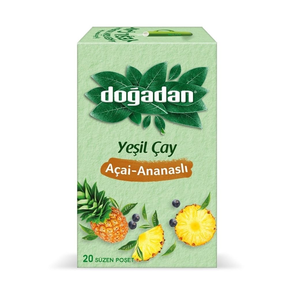 Doğadan Yeşil Çay Açai Ananaslı 20\'li