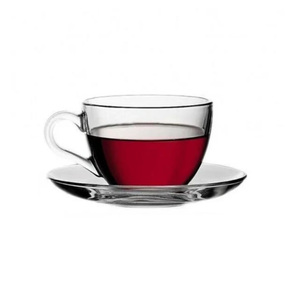 Paşabahçe 97948 Basic Tabaklı Fincan Takımı 6\'lı