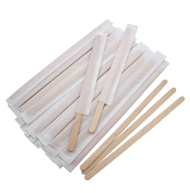 Sargılı tahta karıştırıcı 14 cm 500 adet #5